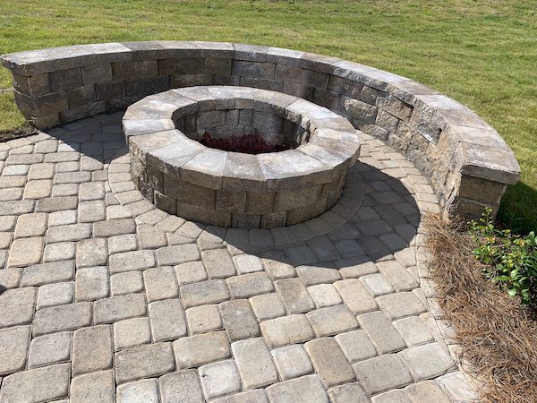 Outdoor Fireplace Design in Schaumburg, IL